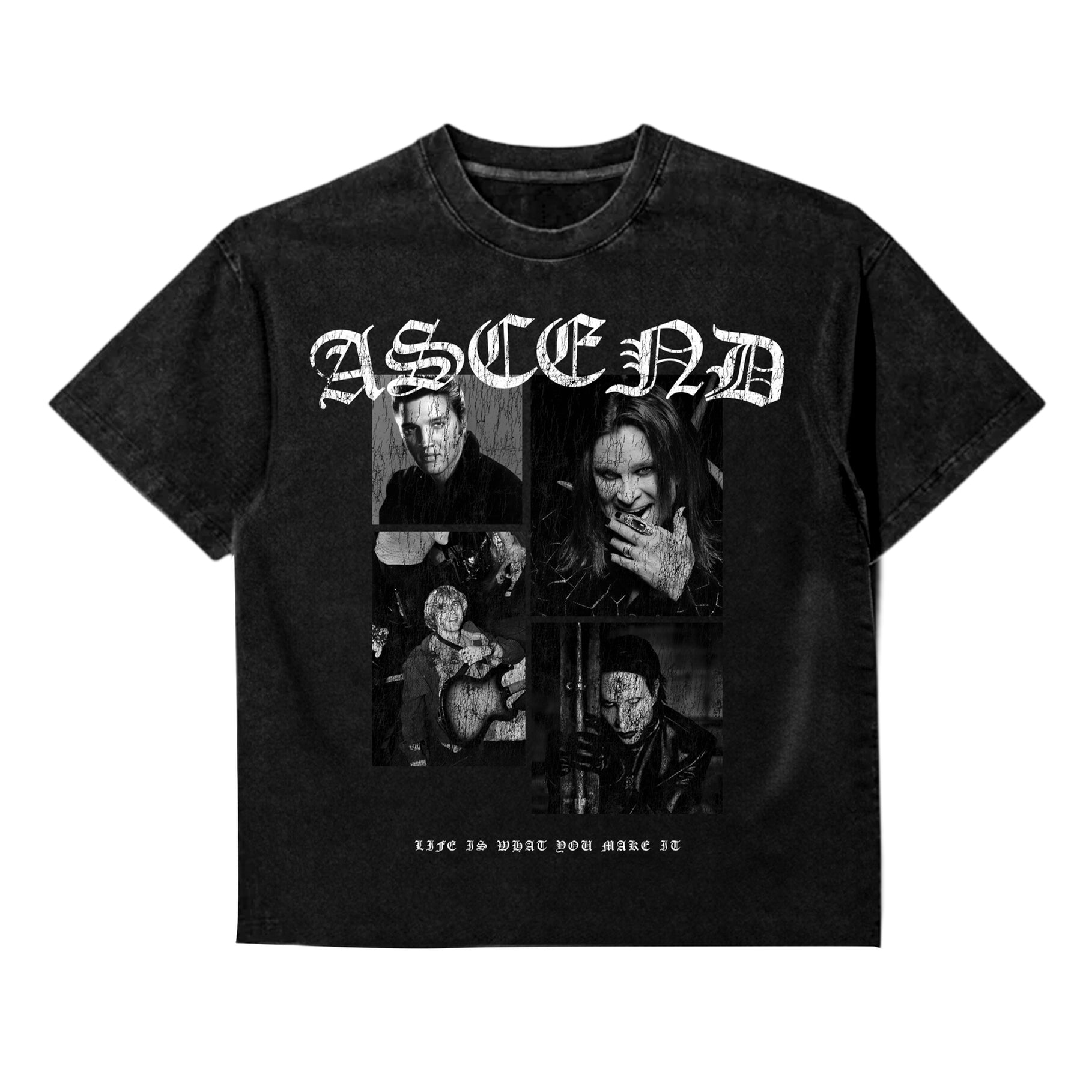 Ascend Black Vintage Tee
